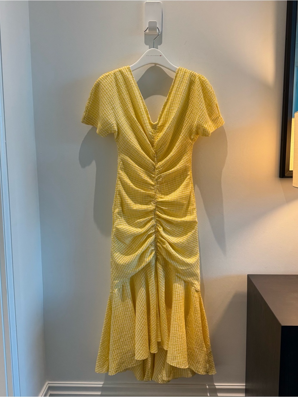 STAUD — Yellow Panier Dress
